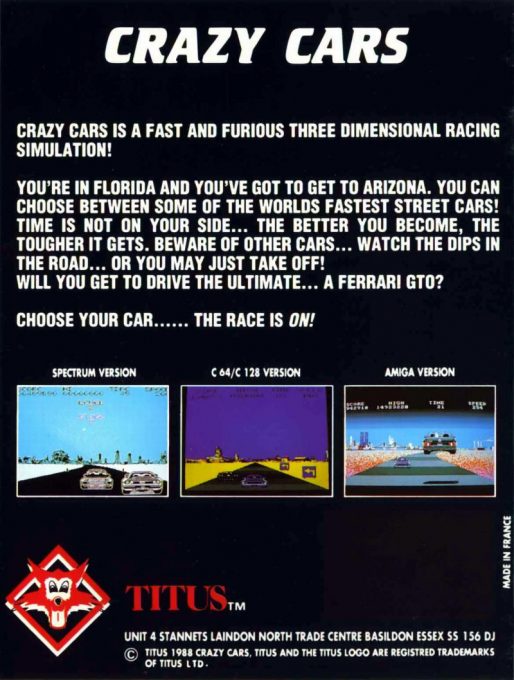 Crazy Cars - Dos