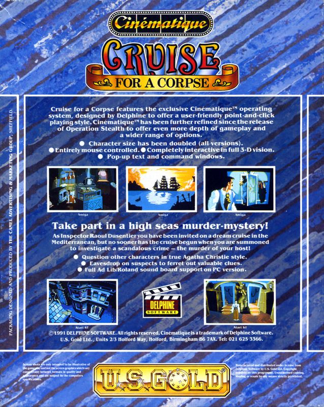 Croisière pour un cadavre dos