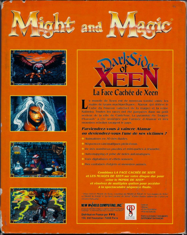 Darkside of Xeen : La Face Cachée de Xeen dos