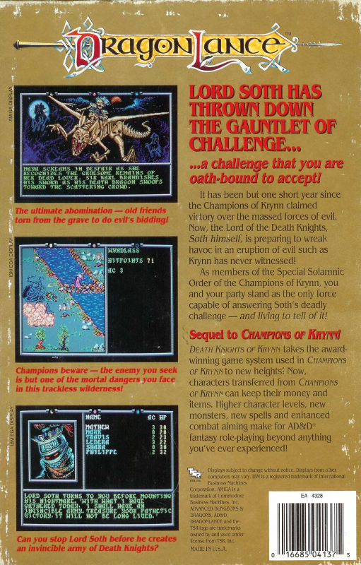 Death Knights of Krynn dos