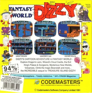 Dizzy 3 - Fantasy World Dizzy dos