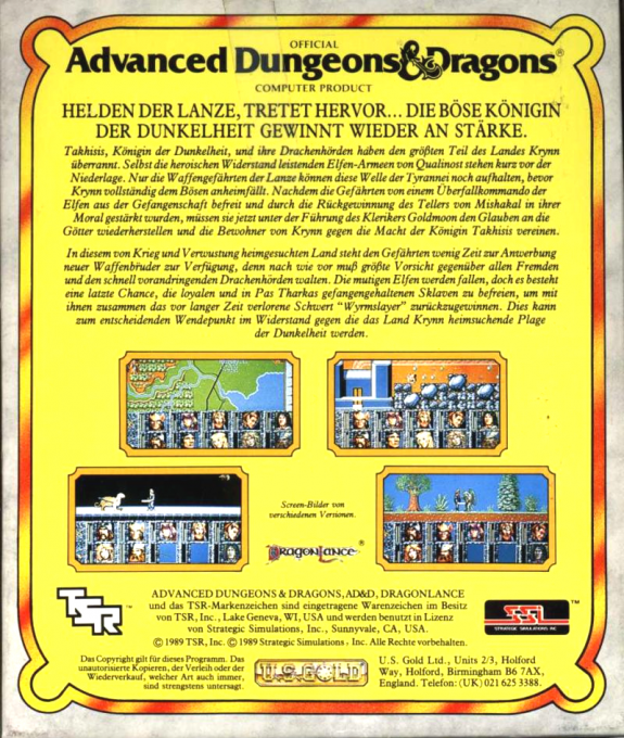 Dragons of Flame dos