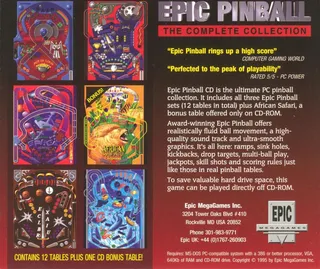 Epic Pinball : The Complete Collection dos