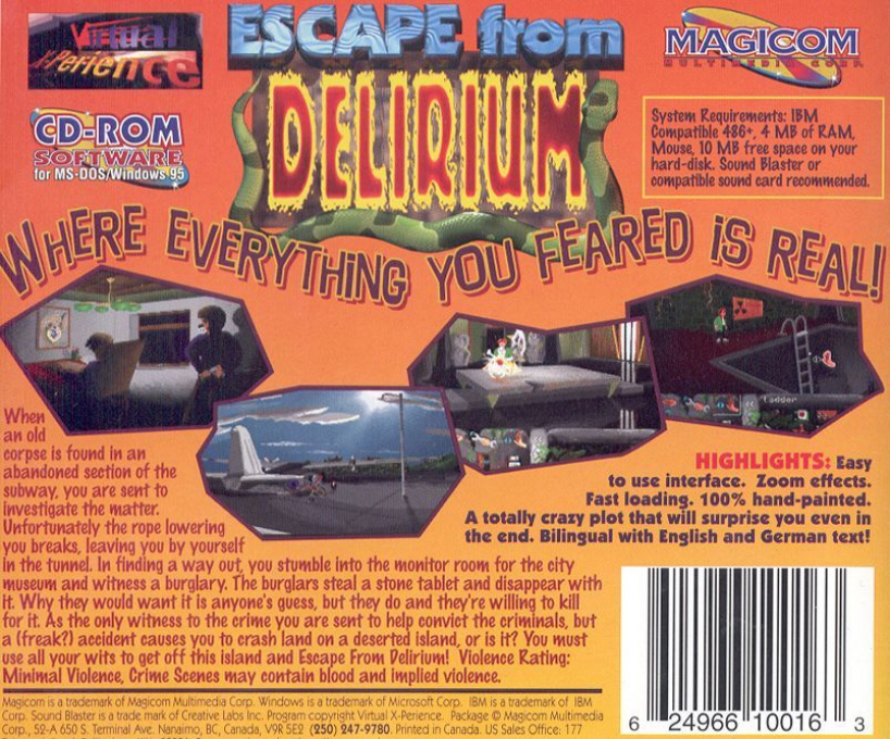 Escape from Delirium - Dos