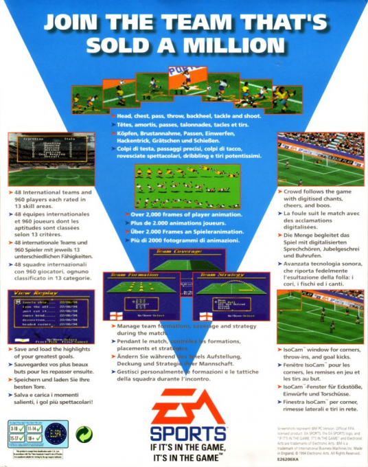 FIFA International Soccer dos