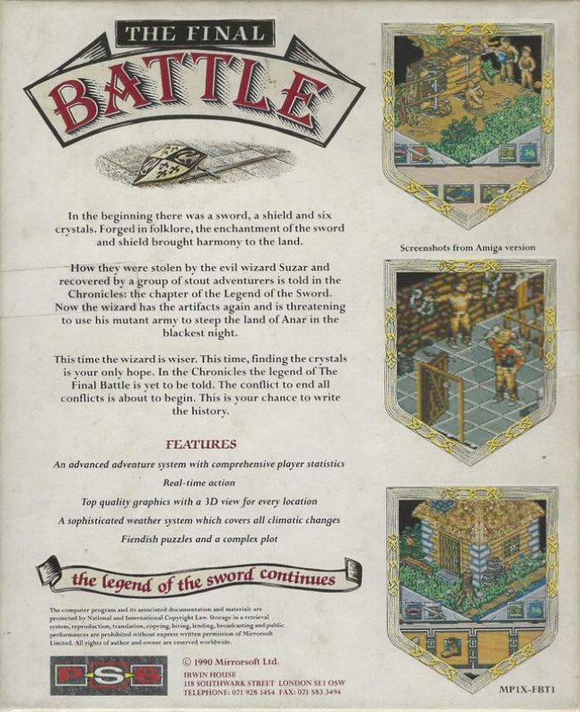 Final Battle, The dos