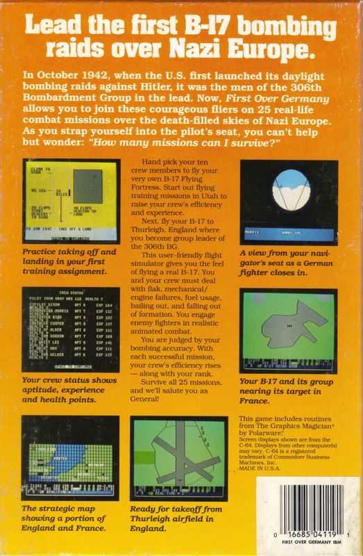 First Over Germany dos