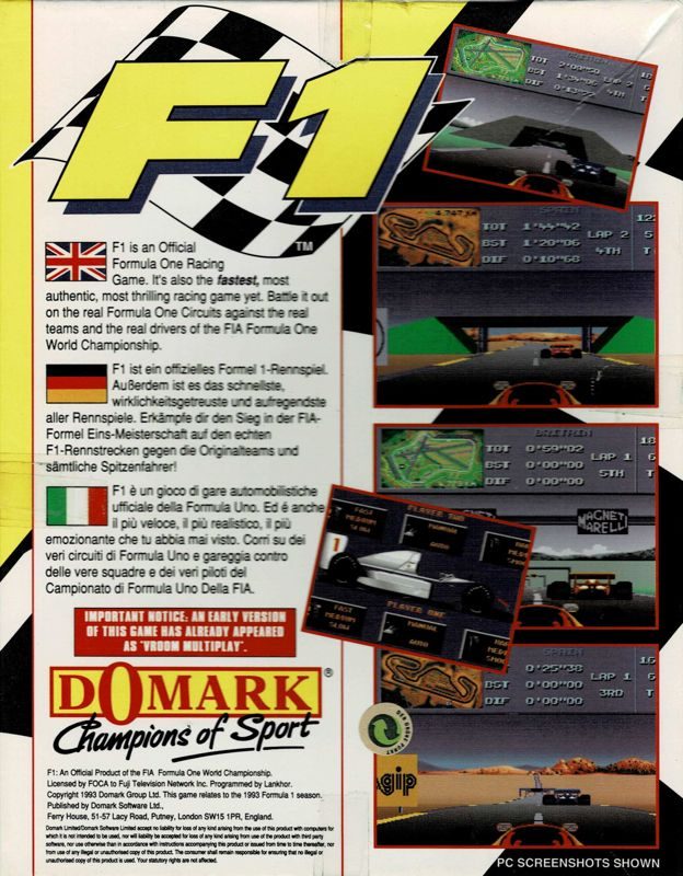 Retro della confezione