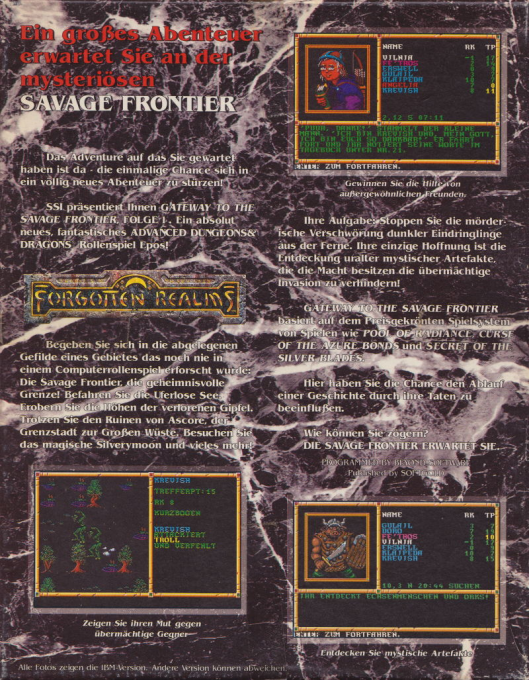 Gateway To The Savage Frontier - Dos