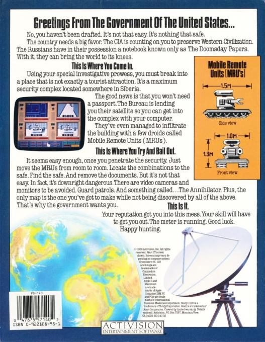 Hacker II : The Doomsday Papers - Dos