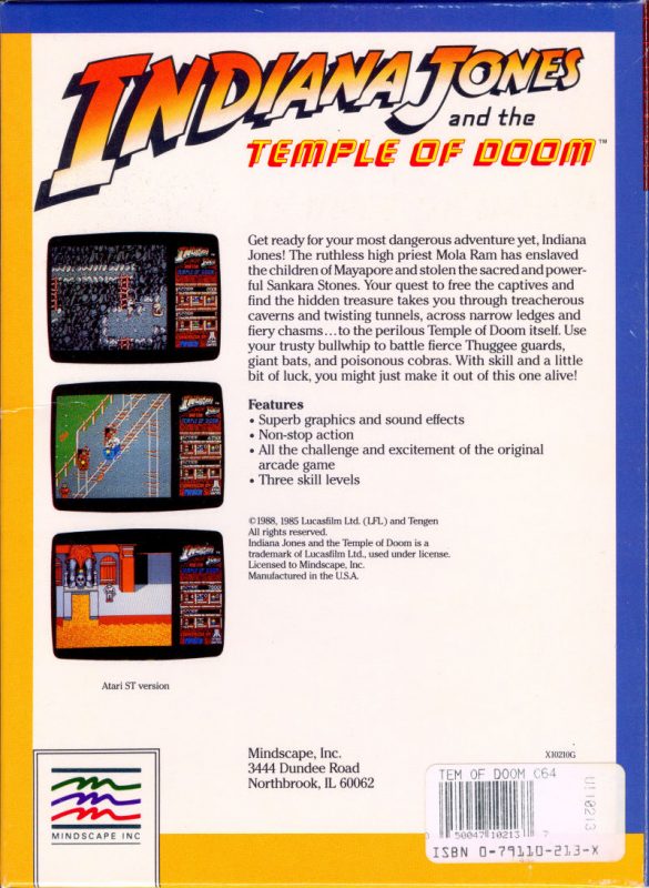 Indiana Jones and the Temple of Doom - Dos