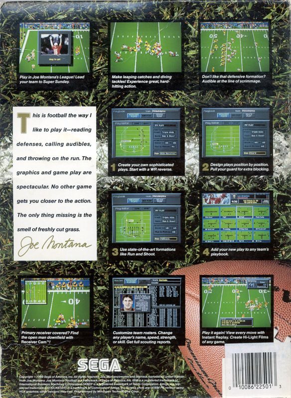 Joe Montana Football dos