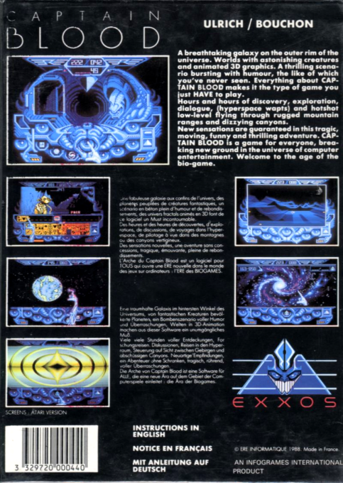 L'Arche du Captain Blood - Dos