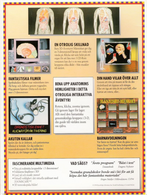 Le Corps Humain en 3-Dimensions dos