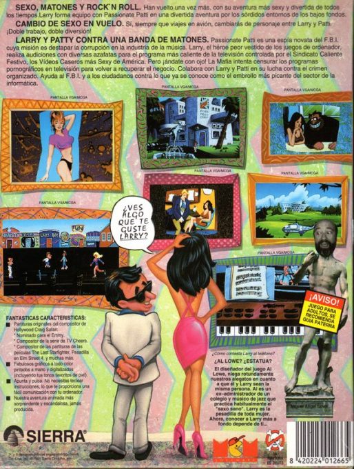 Leisure Suit Larry 5 : Passionate Patti se fait détective privée - Dos