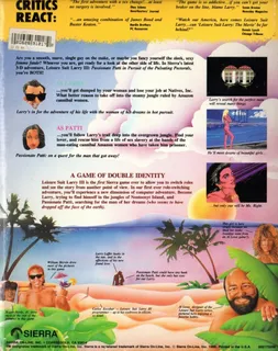 Leisure Suit Larry III : Passionate Patti in Pursuit of the Pulsating Pectorals dos