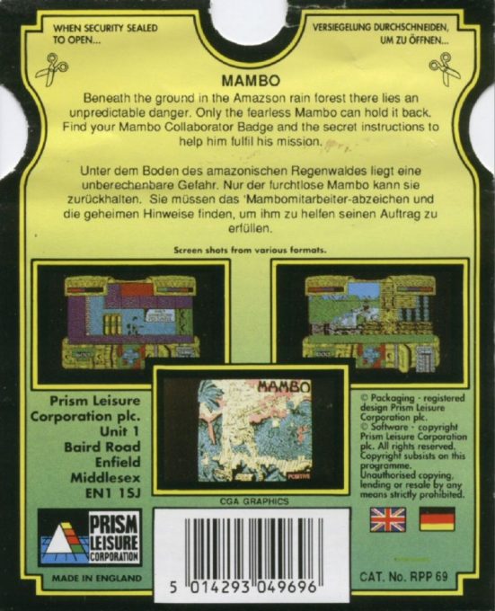 Retro della confezione