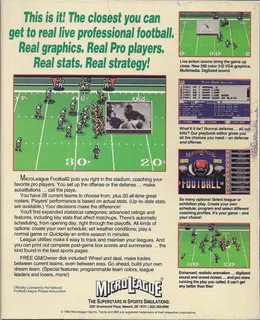 MicroLeague Football 2 dos