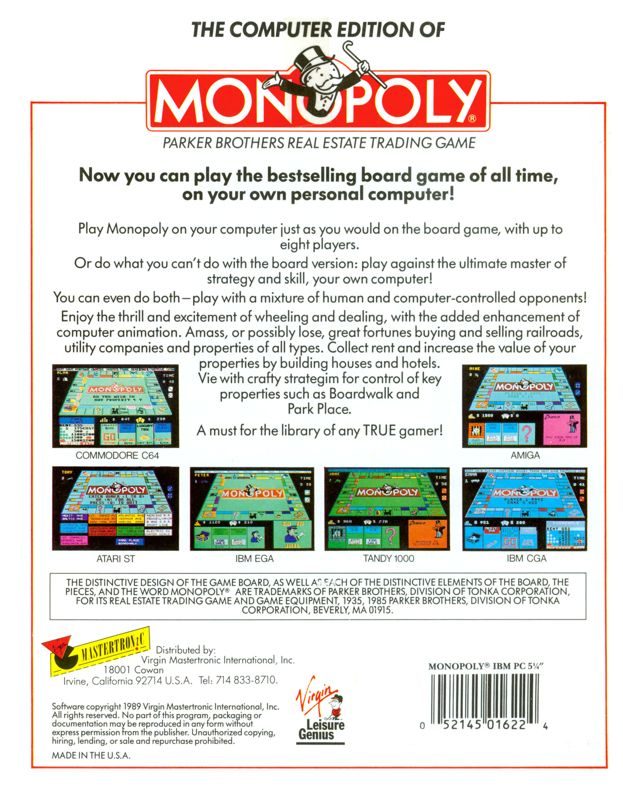 Retro della confezione
