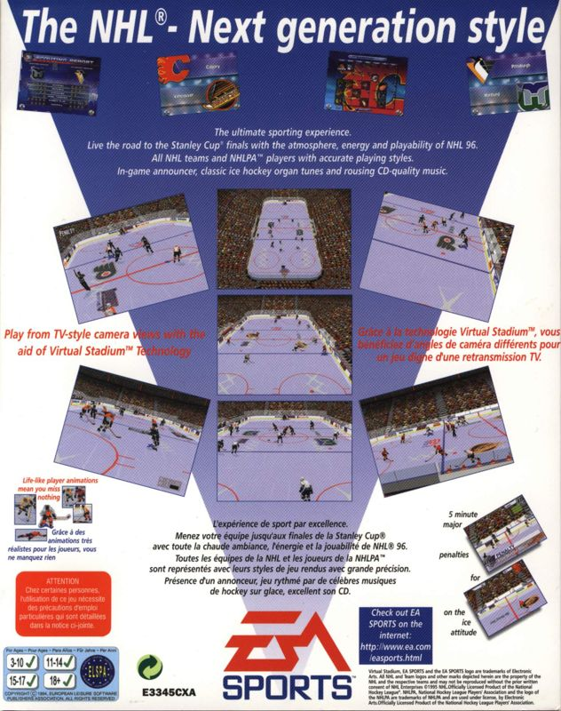 NHL 96 dos