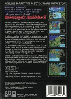 Nobunaga's Ambition II dos