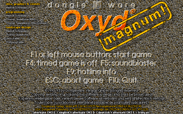 Oxyd magnum!