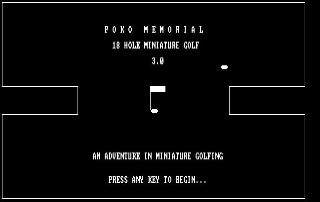 Poko Memorial: 18th Hole Miniature Golf