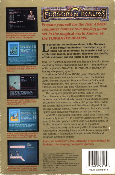 Pool of Radiance - Dos