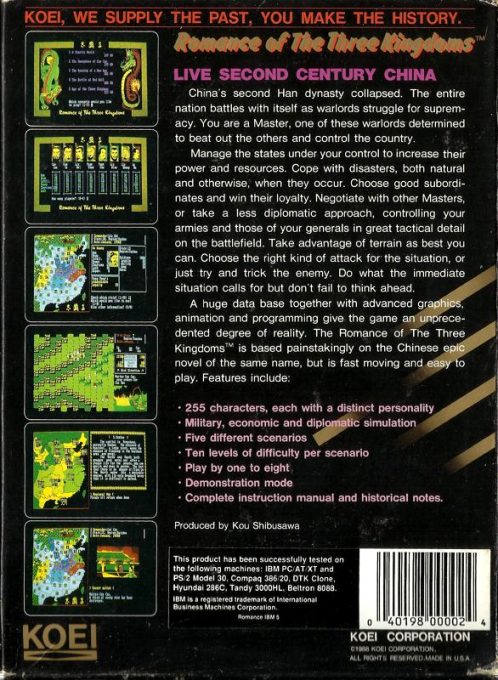 Romance of the Three Kingdoms - Dos