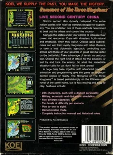 Romance of the Three Kingdoms dos