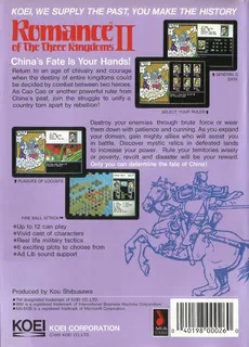 Romance of the Three Kingdoms II dos
