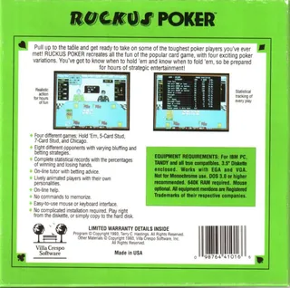 Ruckus Poker dos
