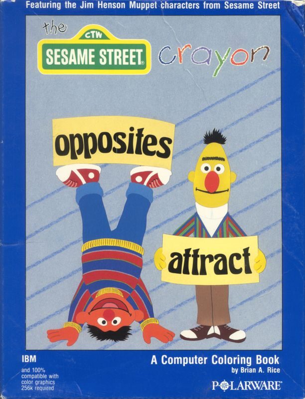 Sesame Street Crayon- Opposites Attract