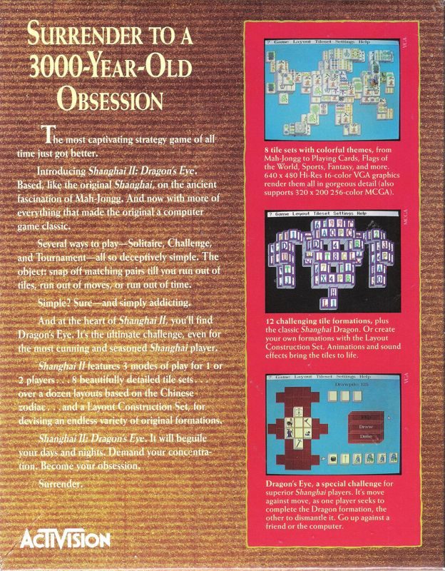 Shanghai II : Dragon's Eye dos