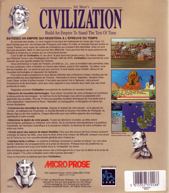 Sid Meier's Civilization - Dos