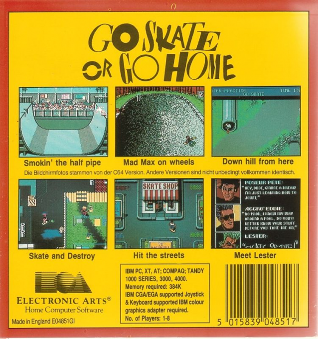 Skate Or Die dos