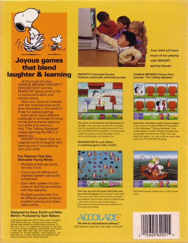 Retro della confezione