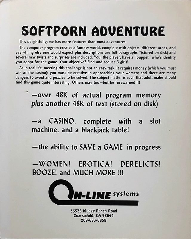 Softporn Adventure - Dos