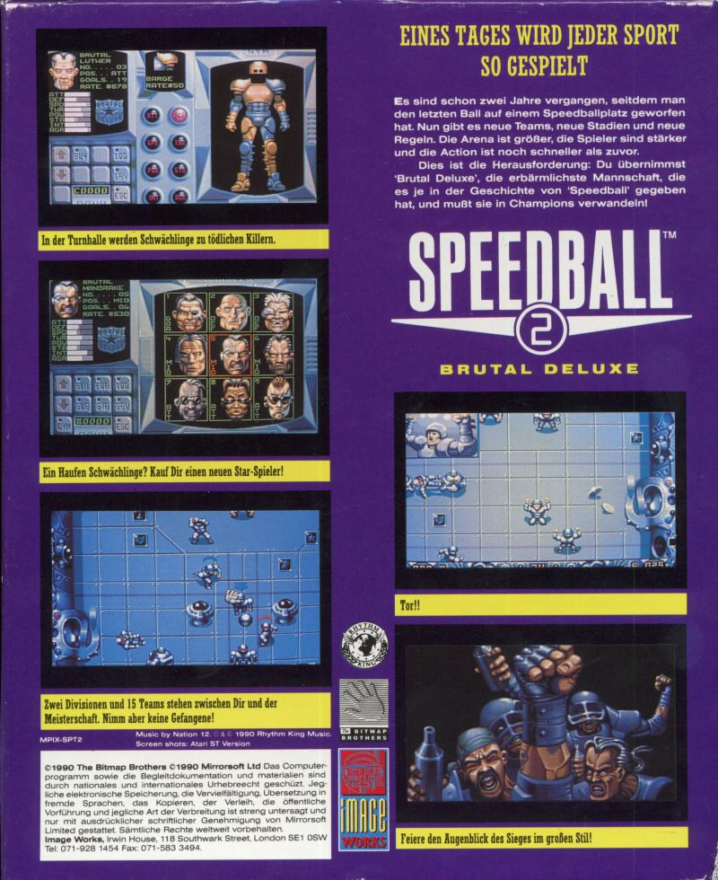 Speedball 2 : Brutal Deluxe dos