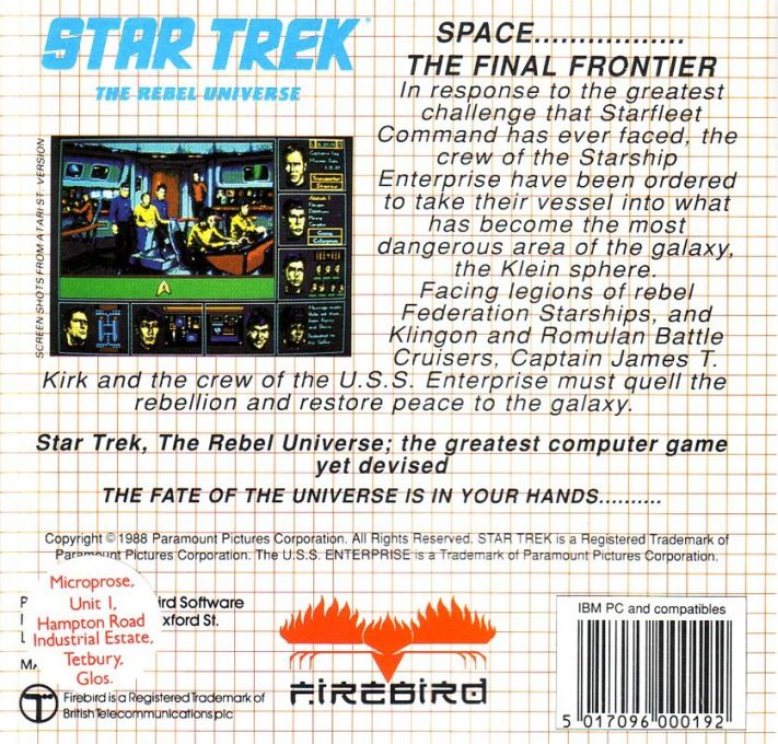 Star Trek : The Rebel Universe - Dos