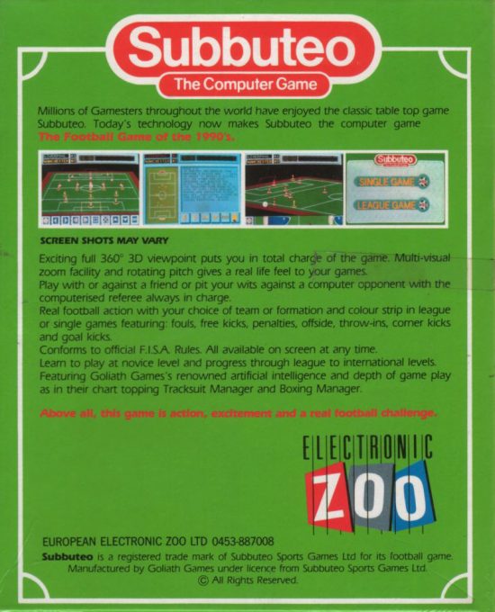 Subbuteo dos