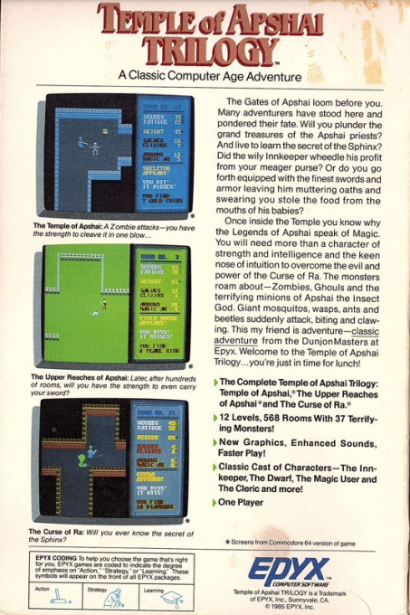 Temple of Apshai Trilogy - Dos