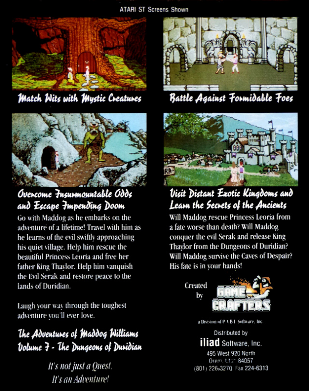 The Adventures of Maddog Williams in the Dungeons of Duridian - Dos