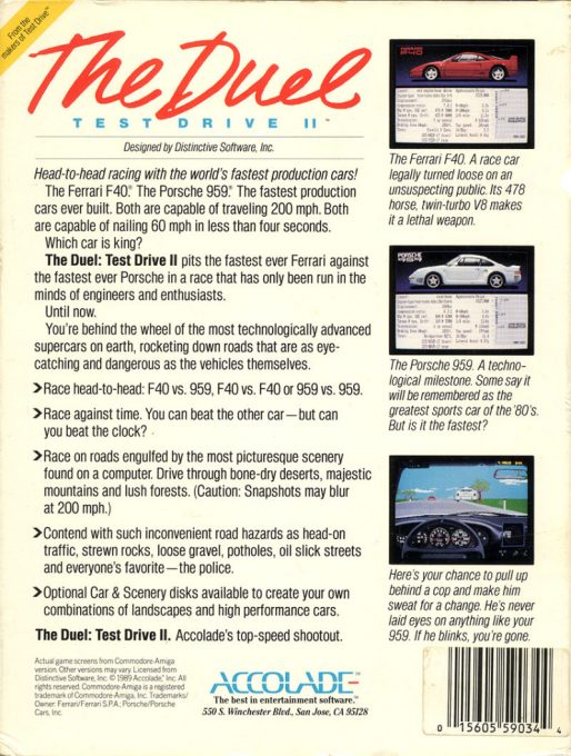 The Duel : Test Drive II dos