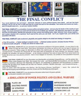 The Final Conflict dos