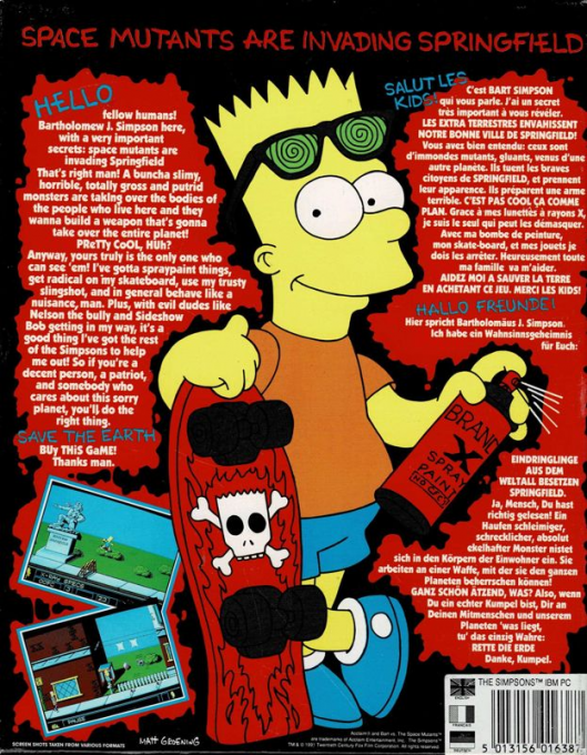 The Simpsons : Bart vs. the Space Mutants - Dos