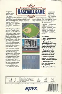 The World's Greatest Baseball Game dos