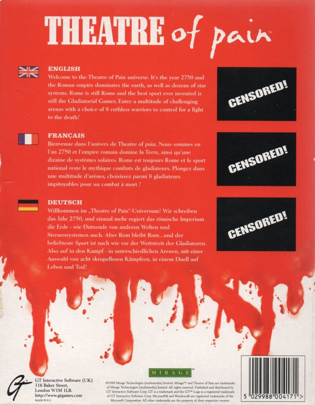 Theatre Of Pain - Dos