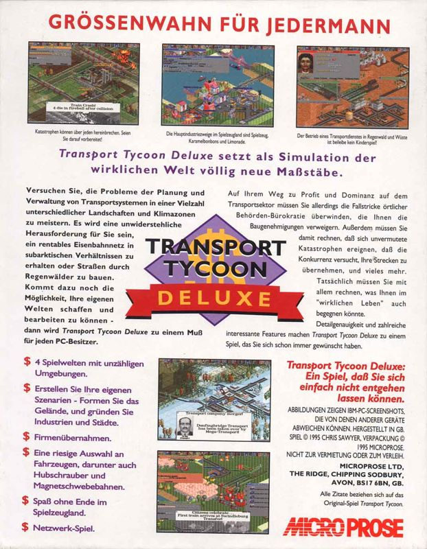 Transport Tycoon Deluxe - Dos