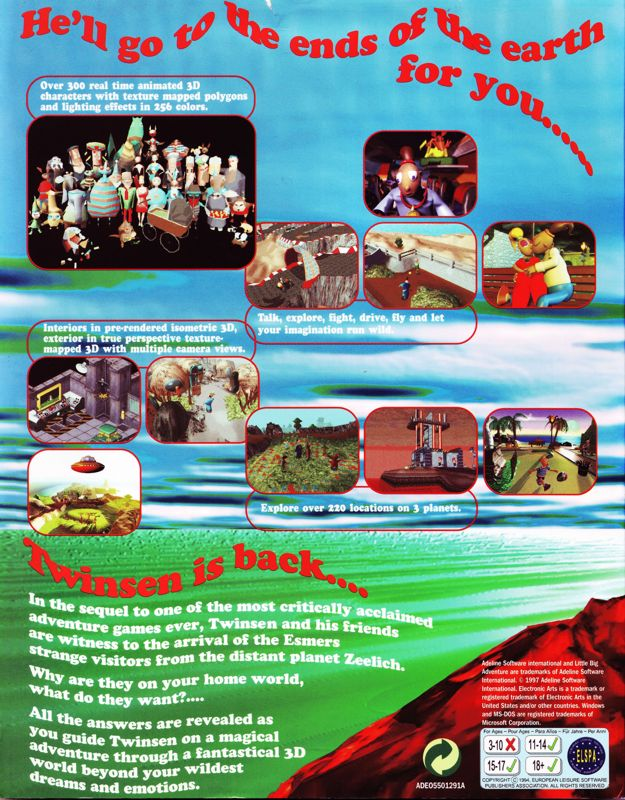 Twinsen's Odyssey dos